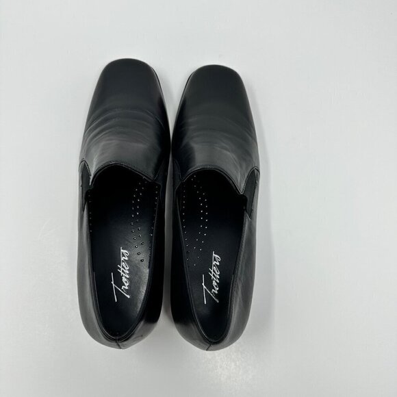 Trotters Womens Ash Slip On Black Loafers Size 8M - Picture 3 of 10
